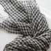 Literary small plaid French sunscreen female shawl tassel