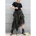 Mid-length skirt summer camouflage leopard large size female irregular skirt