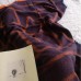 Purple geometric big scarf shawl thickened autumn and winter double-sided dual-use