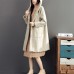 2021 winter Beige woolen coats plus size hooded elegant trench coat